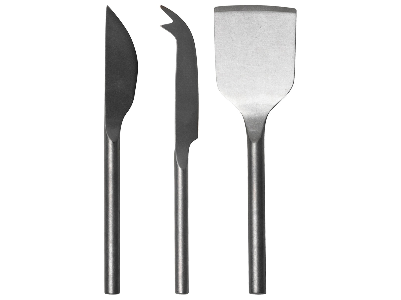 Sunday kaasmesjes vintage zilver - set 3 stuks