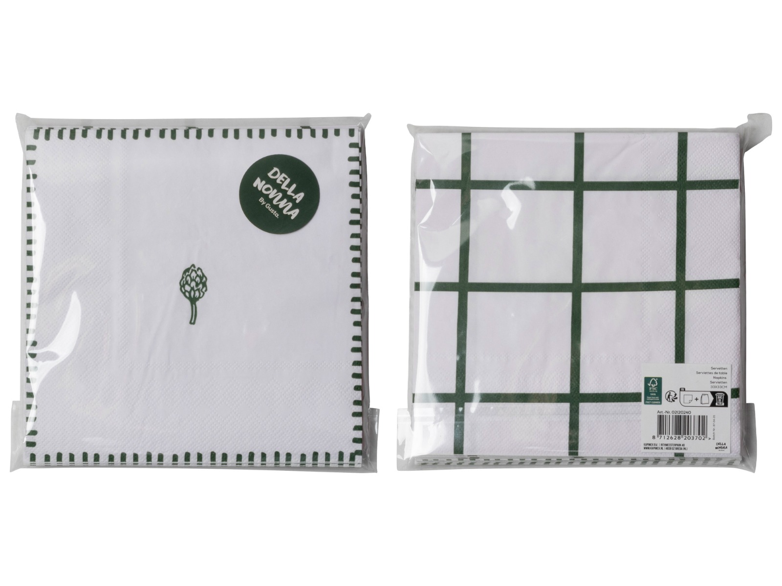 Della Nonna servetten 16,5x16,5cm - pak 20 stuks