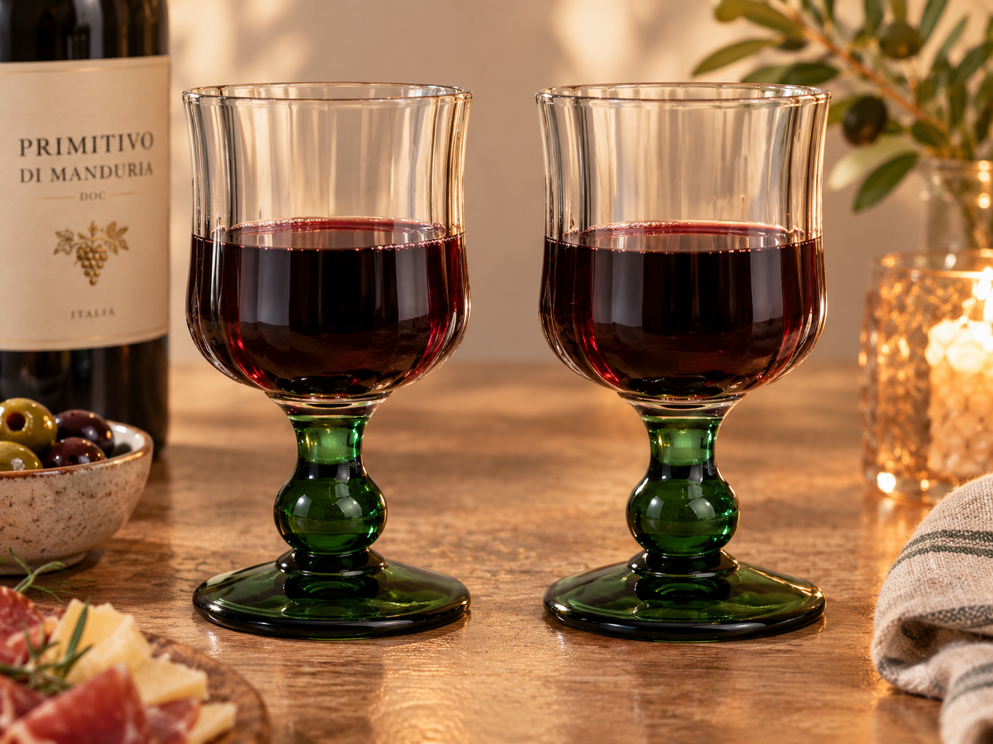 Della Nonna wijnglazen 170ml set 2 stuks