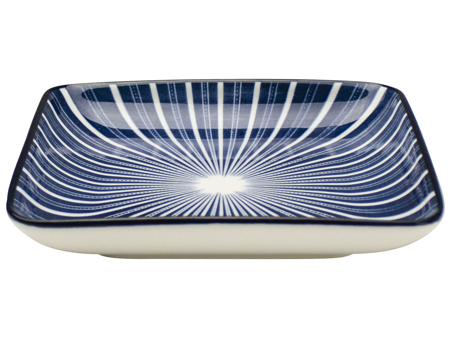 Schaaltje vierkant Stripes 12,5x12,5cm - Out of the Blue