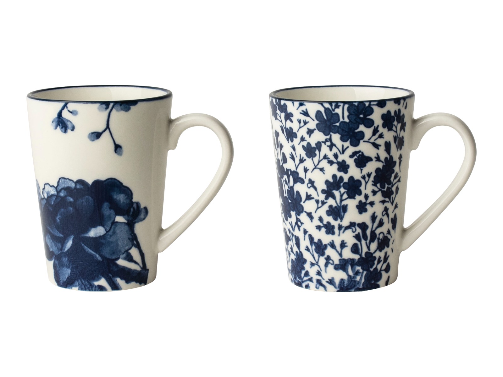 Mok 180ml Peony en Floral - out of the blue - set 2 stuks