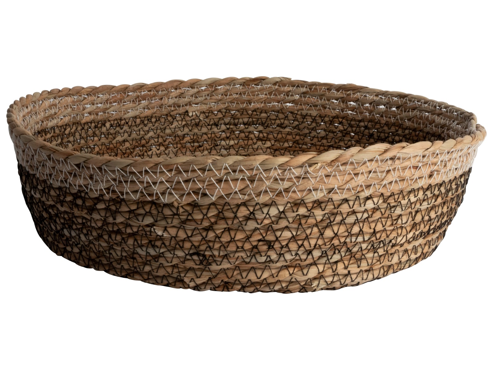 Mand Ø35x9cm zeegras