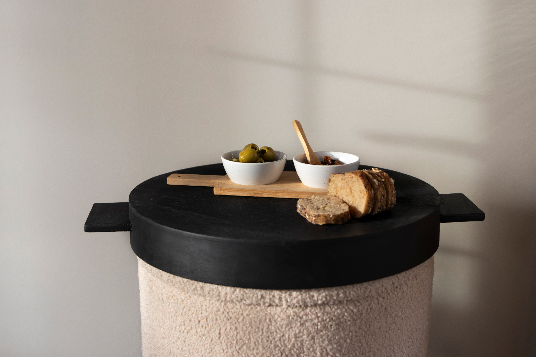 Deco plateau ø35 cm zwart	