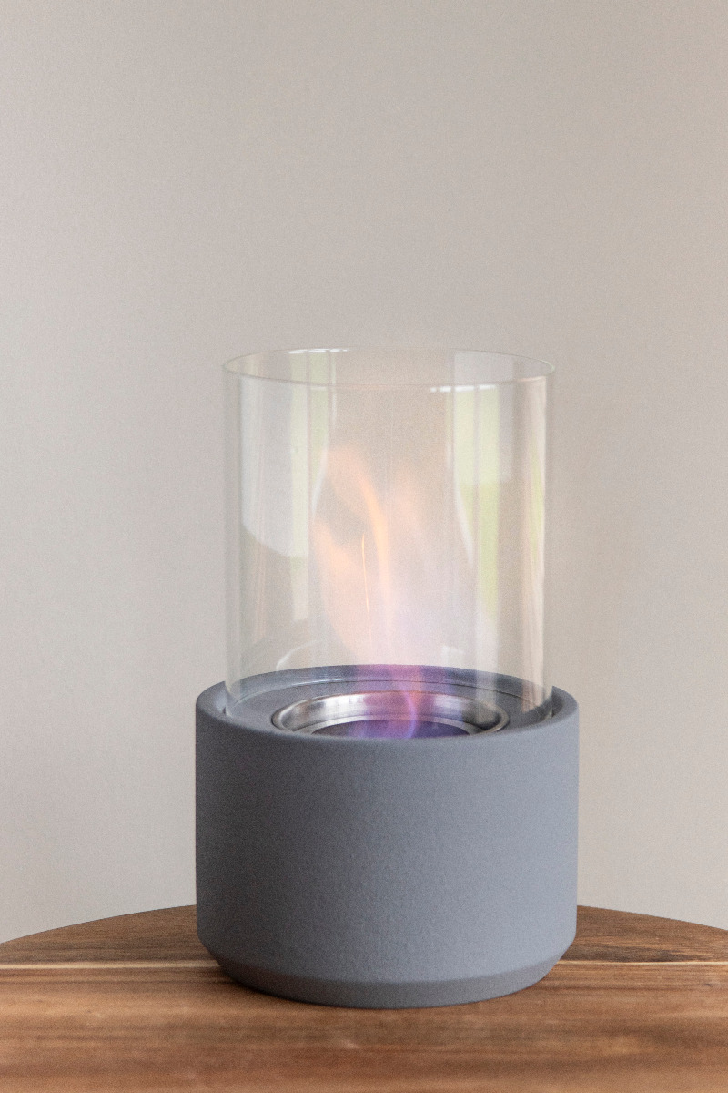 Bio Brander - grijs Ø14 cm